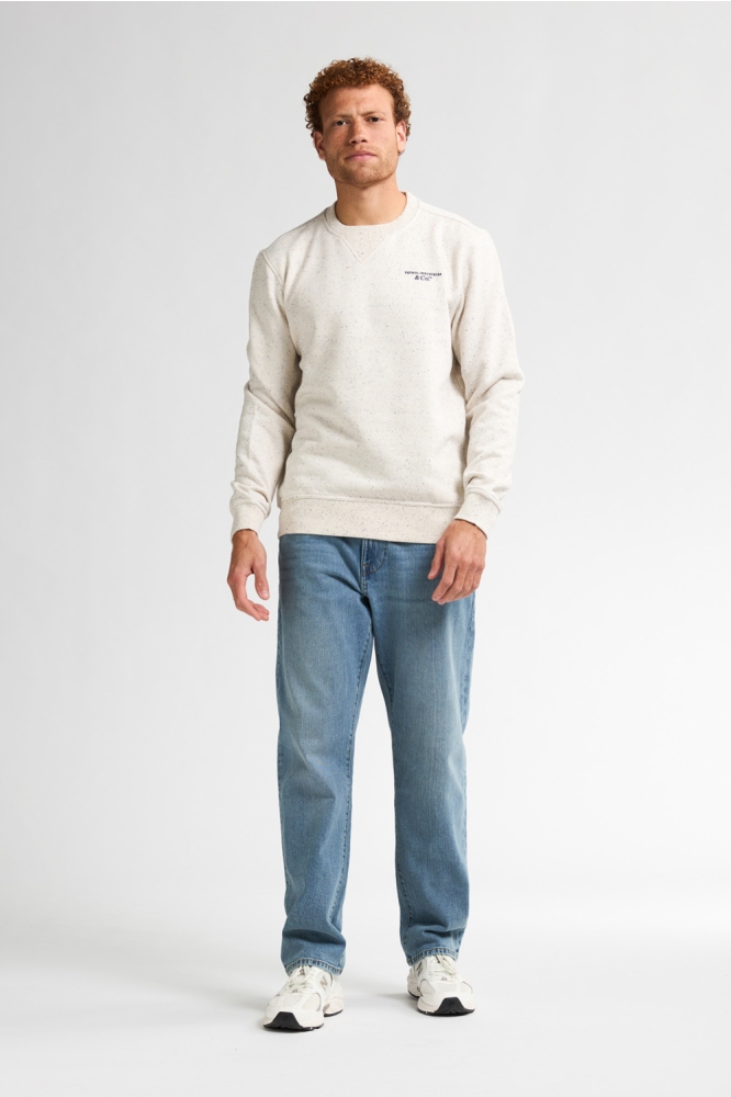 SWEATER ROUNDNECK MELANGE M 3050 SWR346 0009 Antique White Melee